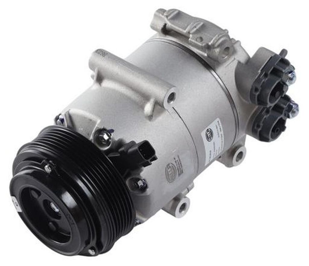 Klimakompressor 12 V Ø 108 mm HELLA Thermo-Expertise für u.a. FORD FIESTA