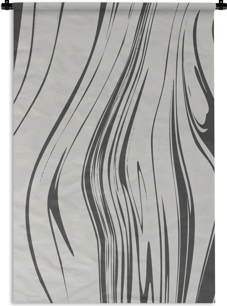 MuchoWow Wandteppich Wandbehang Marmor - Grau - Eisen 120x180 cm Tapisserie Dekoration Wandtuch - Schlafzimmer - Dekorationen für das Haus