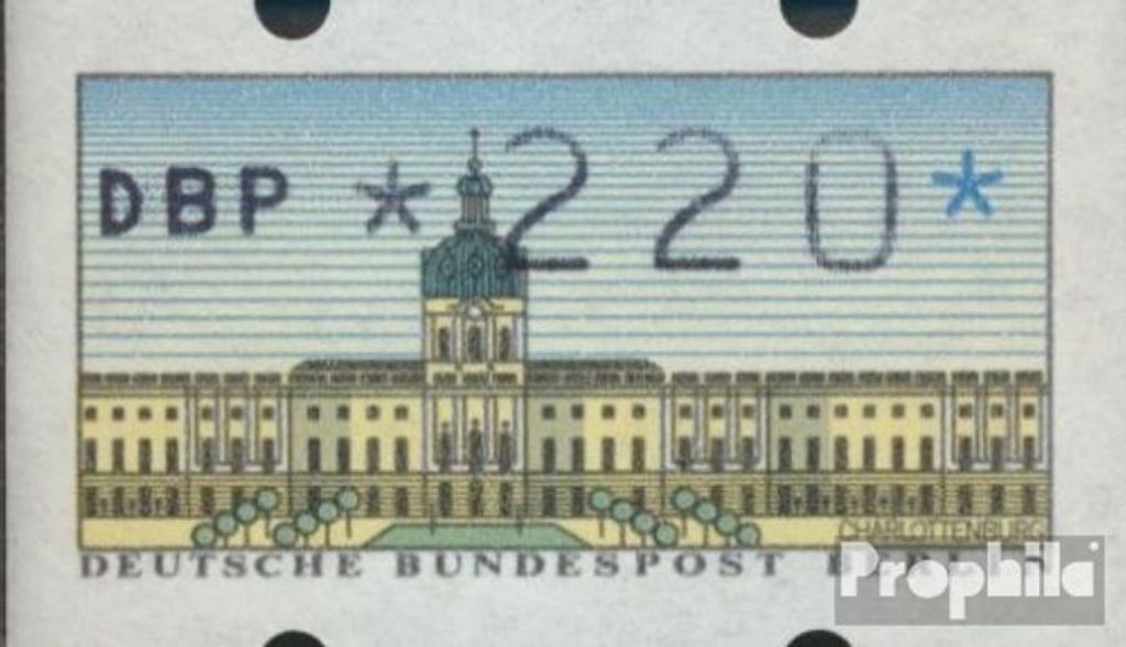 Briefmarken Berlin (West) 1987 Mi ATM1, 2.20 Nominale gestempelt Automatenmarken