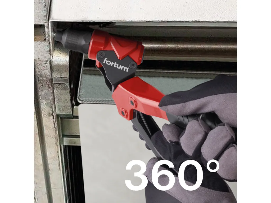 Pince à rivets Combo Extol Premium à tête pivotante pour accès difficile - 11