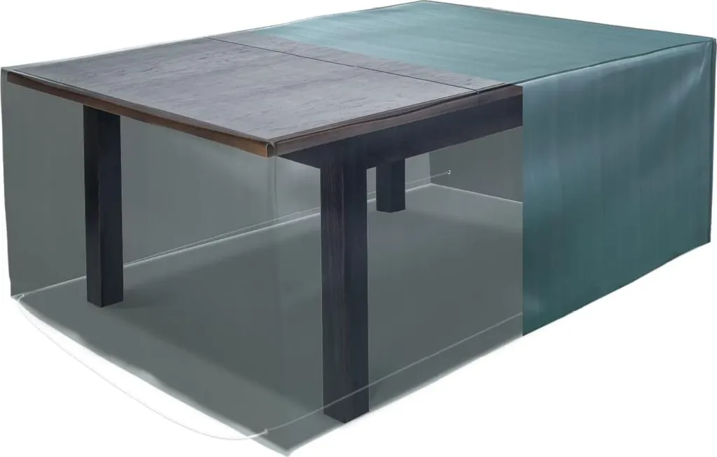 Bâche de table de jardin rectangulaire verte 180 cm pour extérieur - 2
