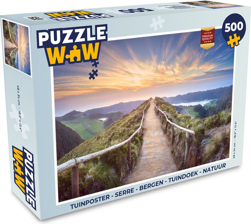 MuchoWow Puzzle 500 Teile Berge - Natur - Weg - 500 Teile - Kinder - Selberbauen - Puzzlespiele