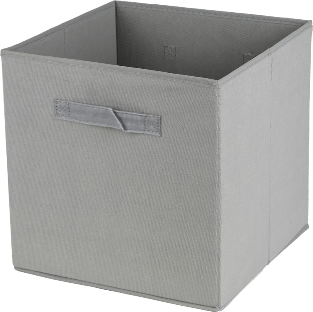 Kallax Box, Aufbewahrungsbox aus Kord, grau 31x31x31cm Produktbild 