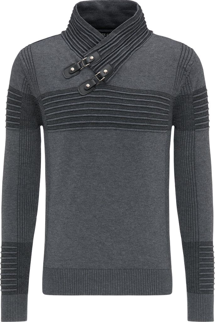 ROCKEASY herren pullover - dunklegrau, L
