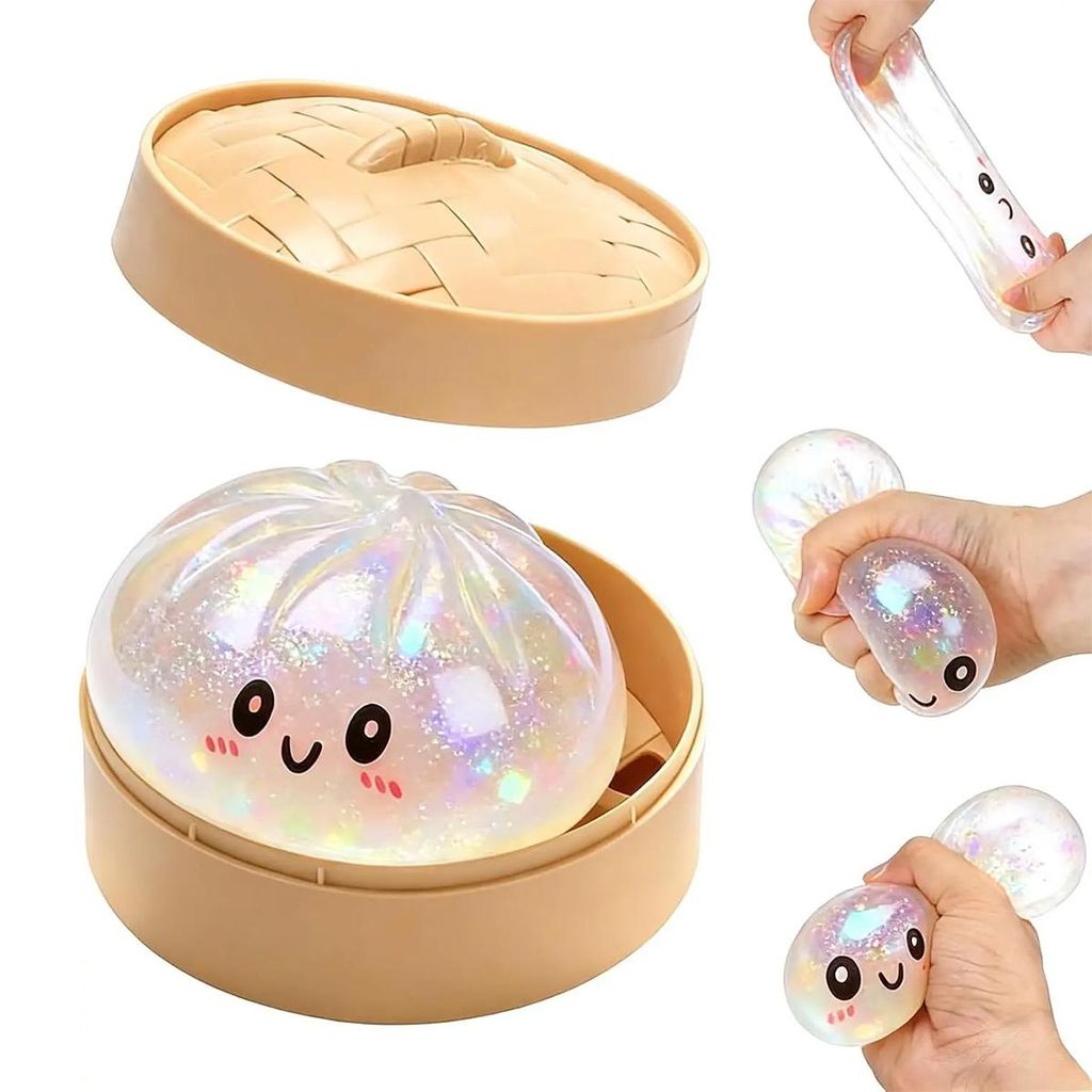 Niedlicher Dumpling-Squishy – mysteriöses Bao-Design, Produktbild 