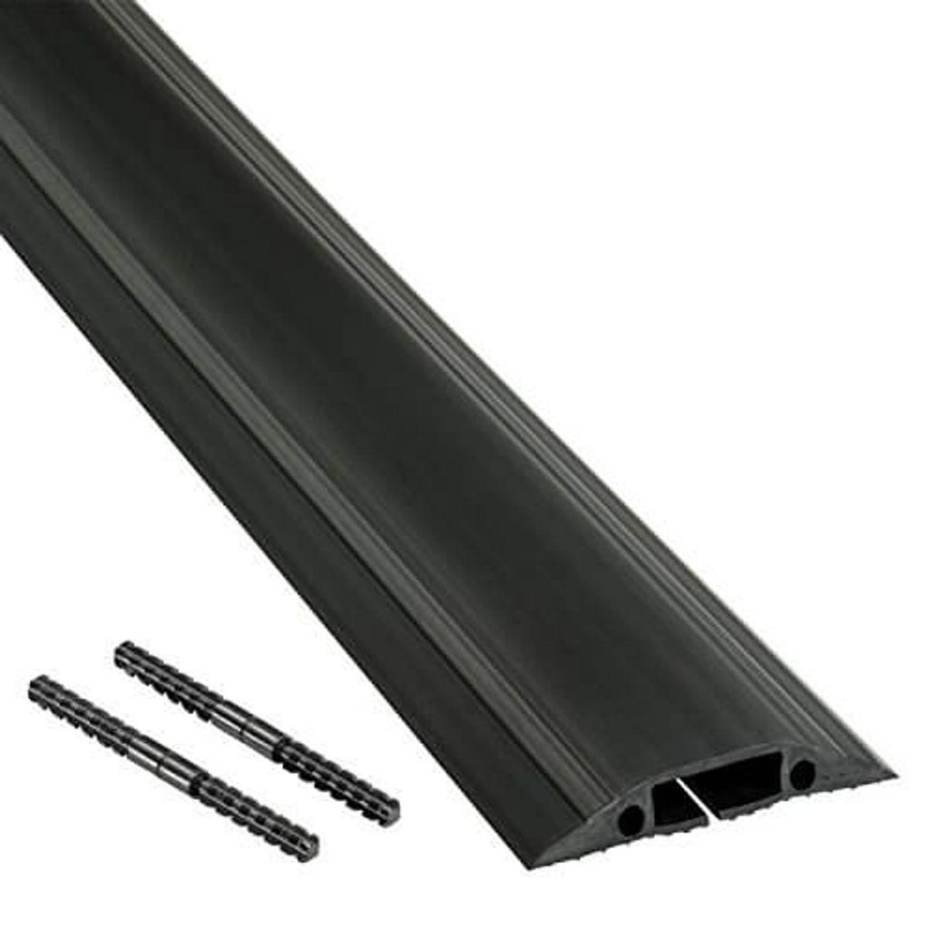 D-Line FC83B ponte a pavimento 83mm x 1,8m nero Immagine del prodotto 