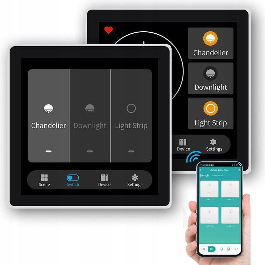 LCD-Panel / Tuya Zigbee-Szenencontroller Produktbild 