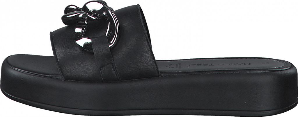MARCO TOZZI Damen Leder Clogs Pantoletten Kette Plateau Produktbild 6