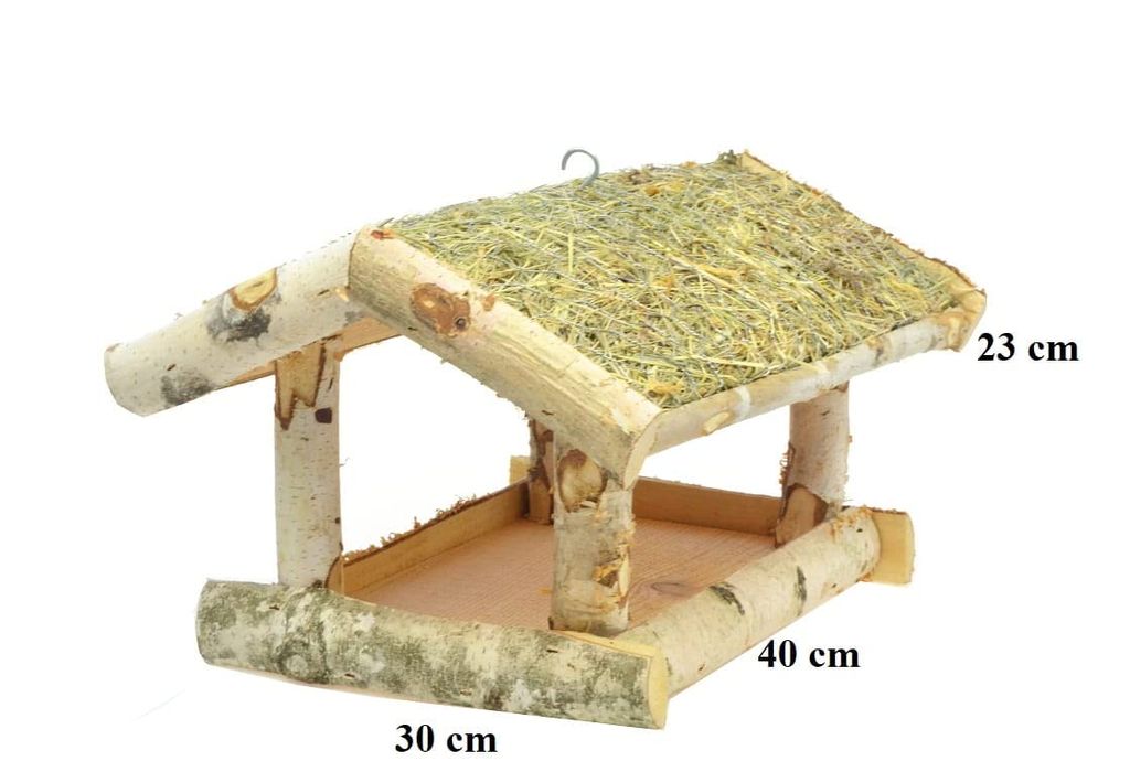 Kŕmidlo pre vtáky z brezového dreva 23 cm Obrázok produktu 