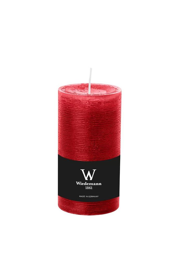 INNA-Glas Votivkerze Aurora, rubinrot, 13cm, Ø 6,8cm, 54h - Germany - Stumpenkerze