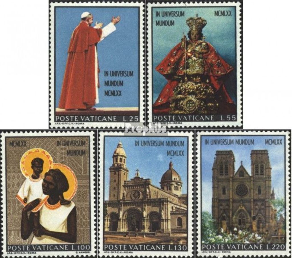 Briefmarken Vatikanstadt 1970 Mi 572-576 (kompl.Ausg.) postfrisch Sondermarken