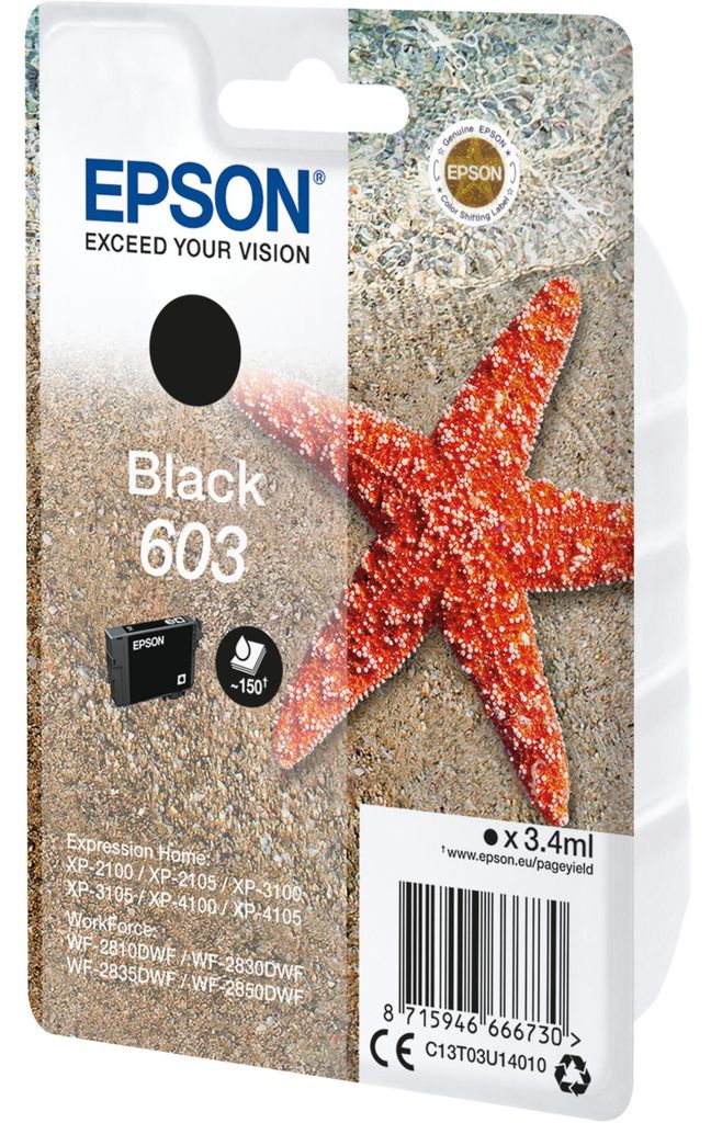 C13T03U14010 EPSON Nr.603 XP Tinte black Obrázek produktu 