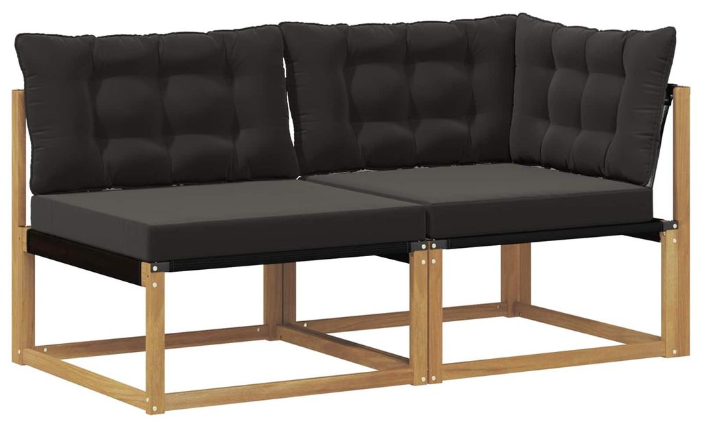 vidaXL Sectional Sofa Einheiten mit Kissen Weiß 162,5 x 83 x 73 cm