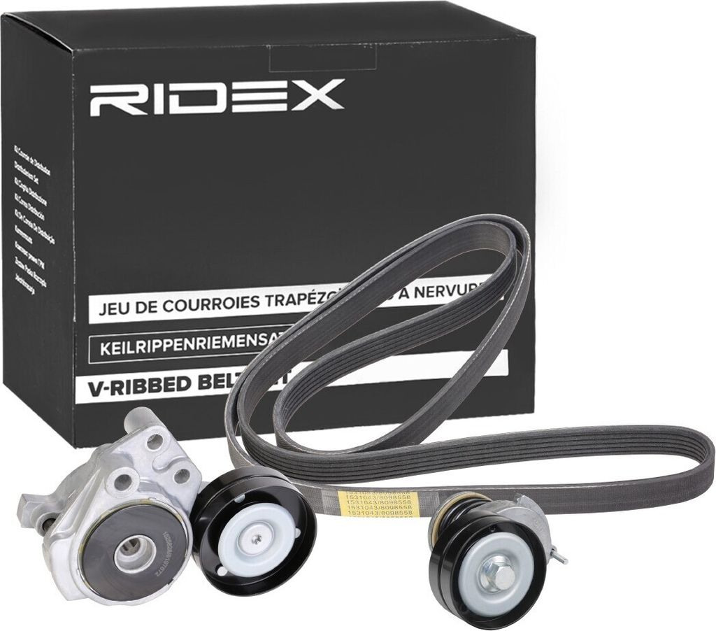 RIDEX 542R0643 Keilrippenriemensatz für VW GOLF VI (5K1)