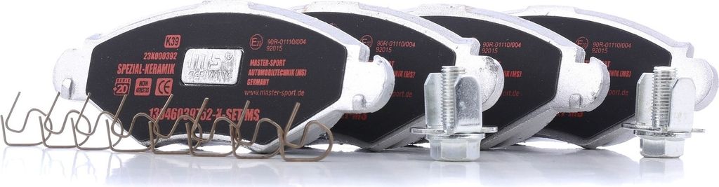 MASTER-SPORT Bremsbeläge Satz Vorne passend für PEUGEOT 207 (WA, WC) 13046039752K-SET-MS