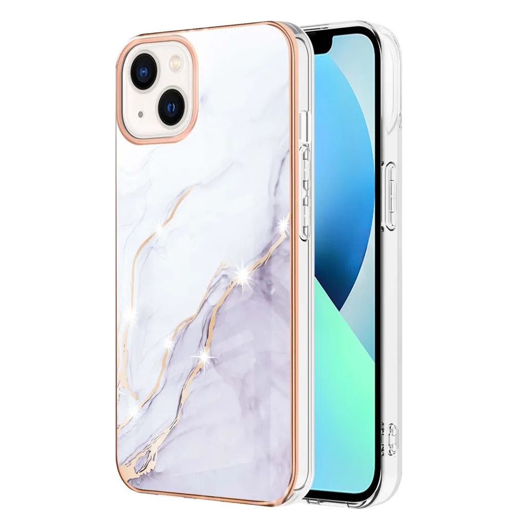 Custodia per iPhone 14 Sottile Antiurto | Marmo Bianco TPU Soft