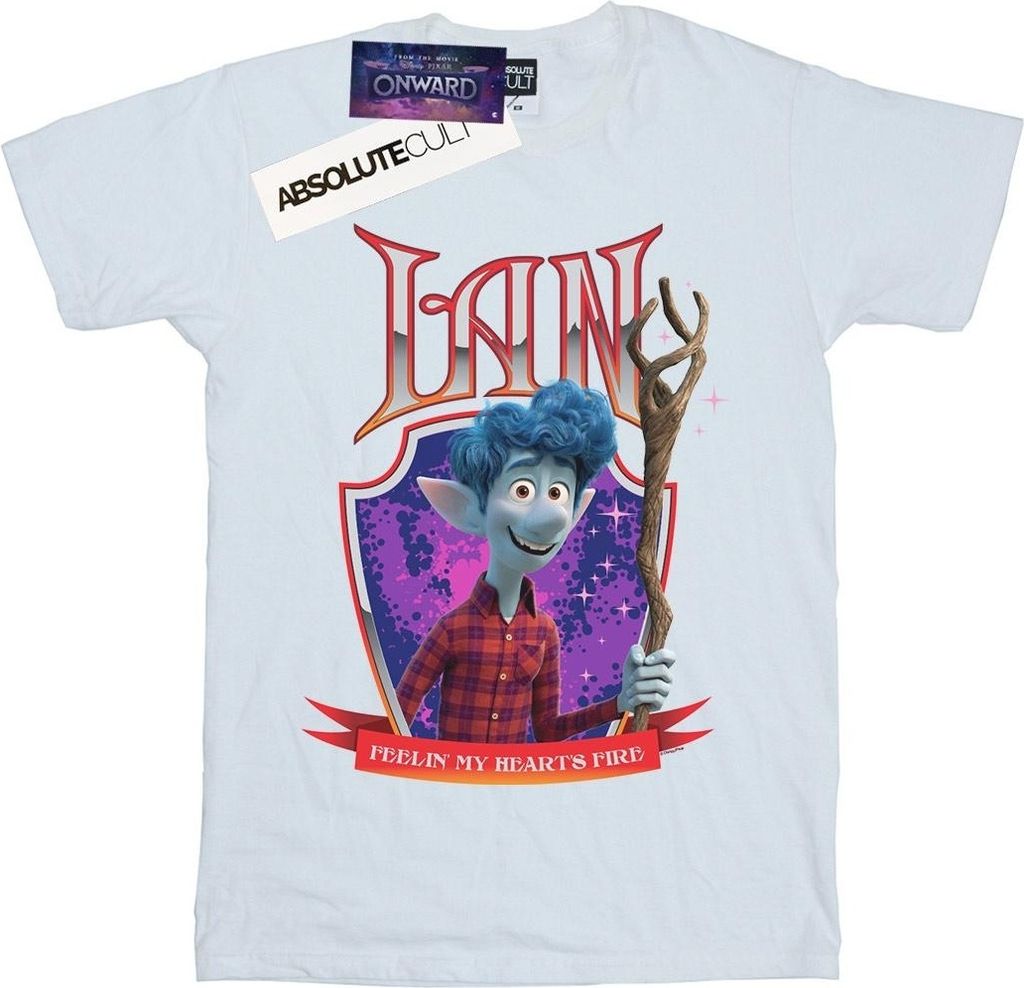 Disney - "Onward Ian's Fire" T-Shirt für Herren BI44049 (S) (Weiß)