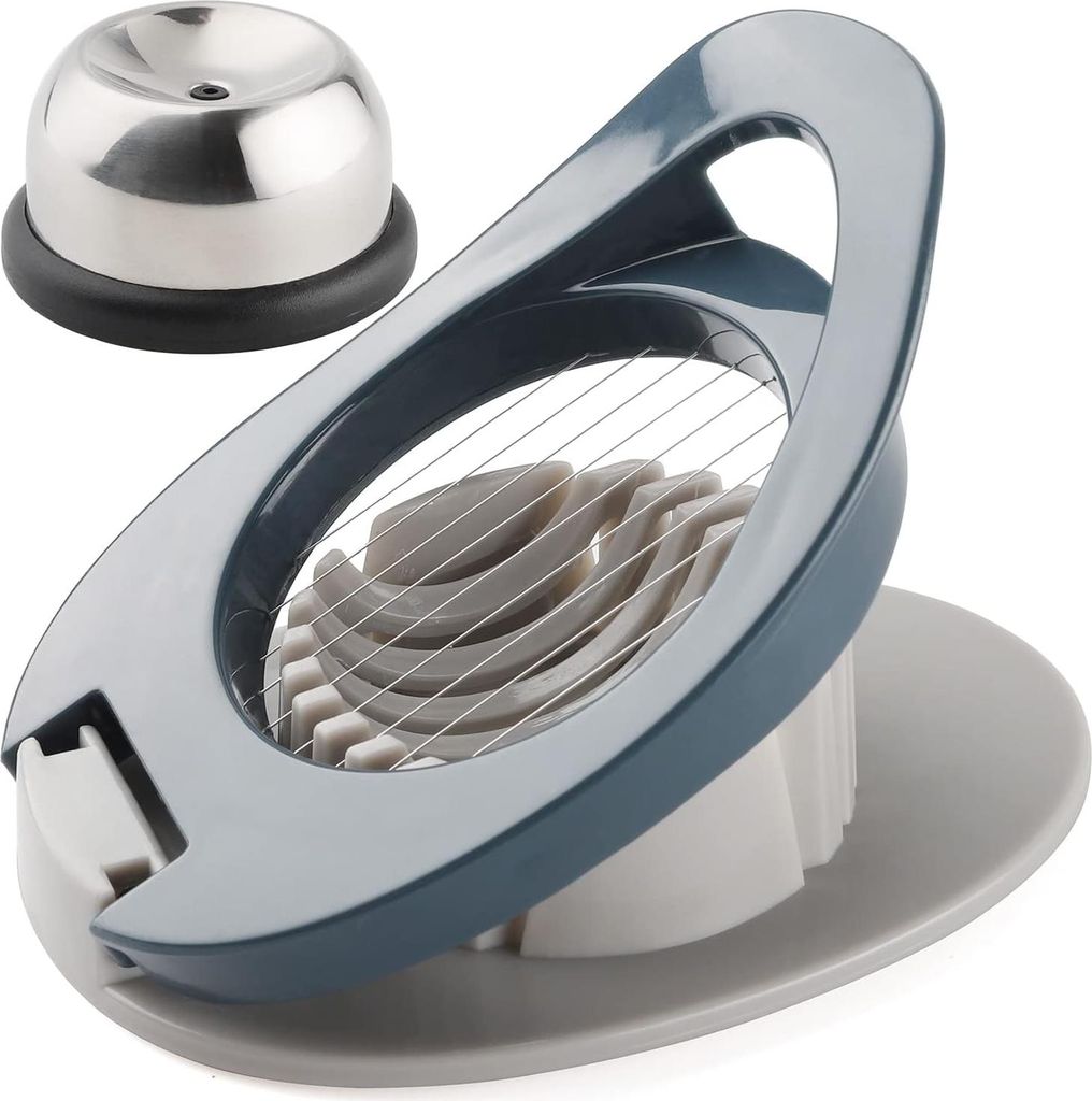 Eierschneider und Eierpiercer - Küchen Gadget - 1 Stück - Blau - Edelstahl