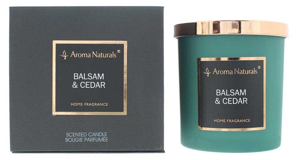 Aroma Naturals, Balsam & Cedar, geurkaars, 215 g Productafbeelding 