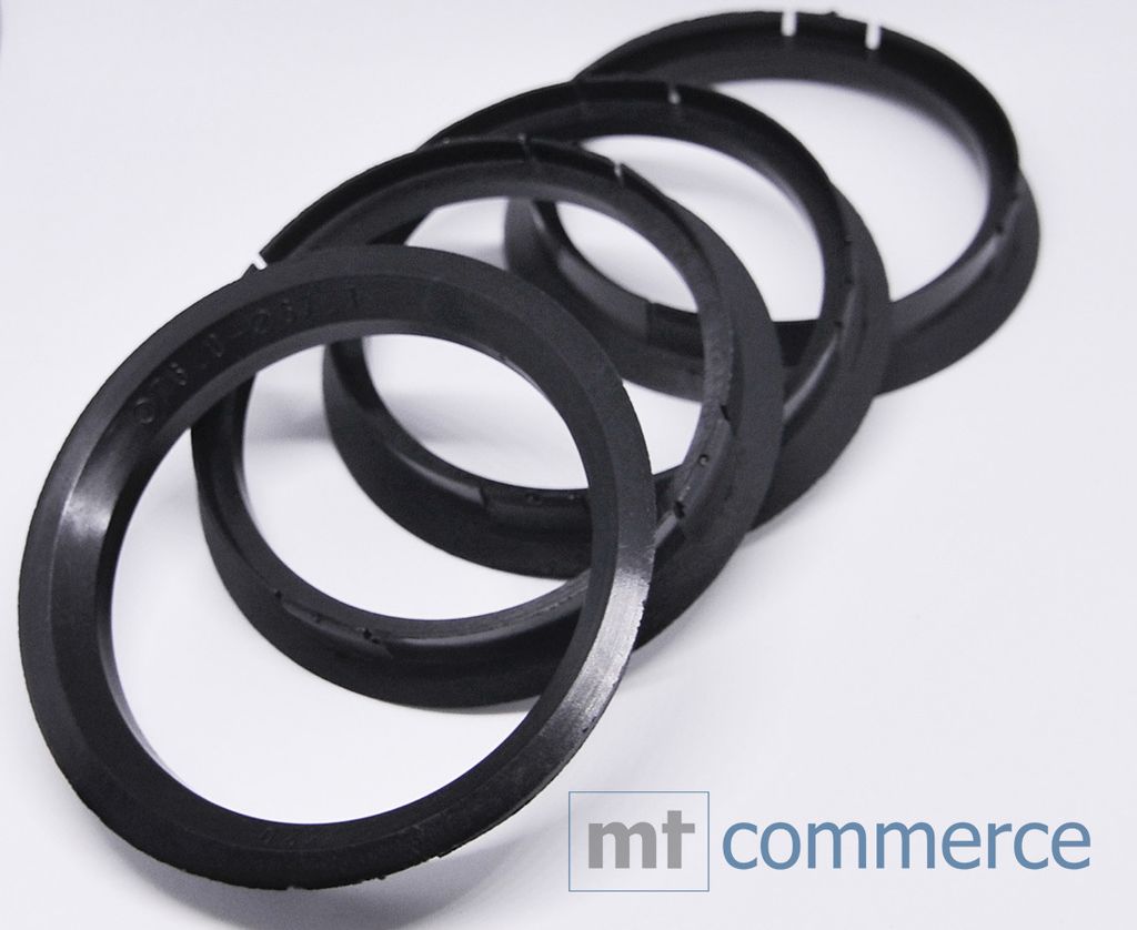 4x Zentrierringe für Alufelgen 76,1 auf 72,6 mm BMW Land Rover Mini