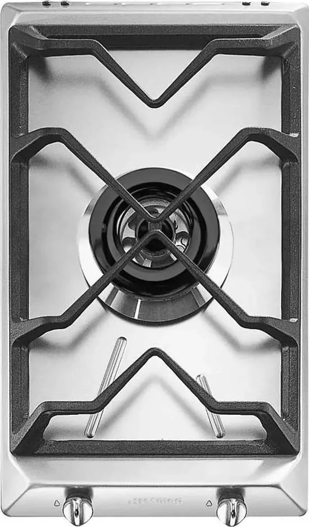 Cuisinez avec précision : Smeg SRV531GH5 table gaz inox 1 feu sécurisée