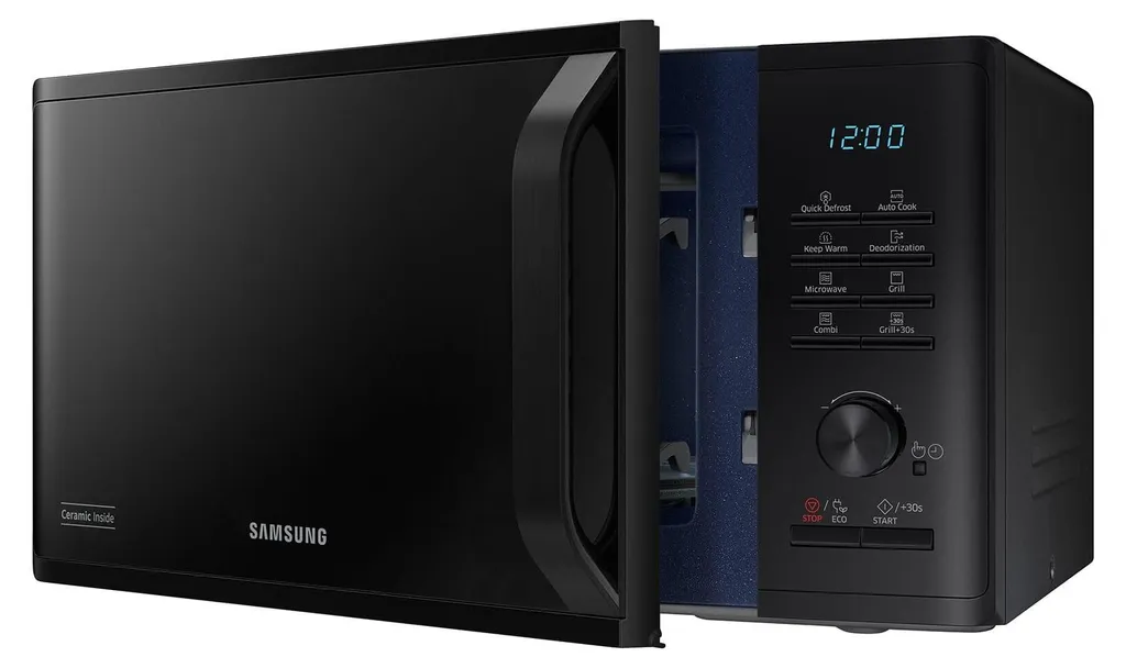 Micro-ondes combiné grill Samsung 23 litres noir avec cuisson rapide - 2