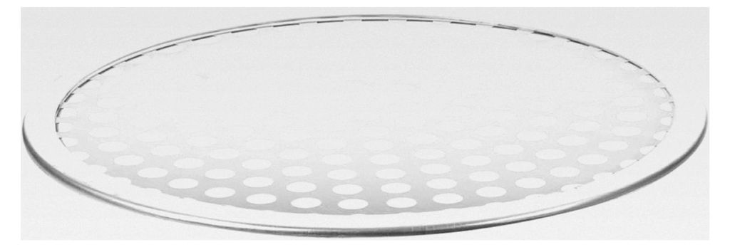 Runde Pizzapfanne aus Aluminiumlegierung mit Lochgitter 12 Zoll