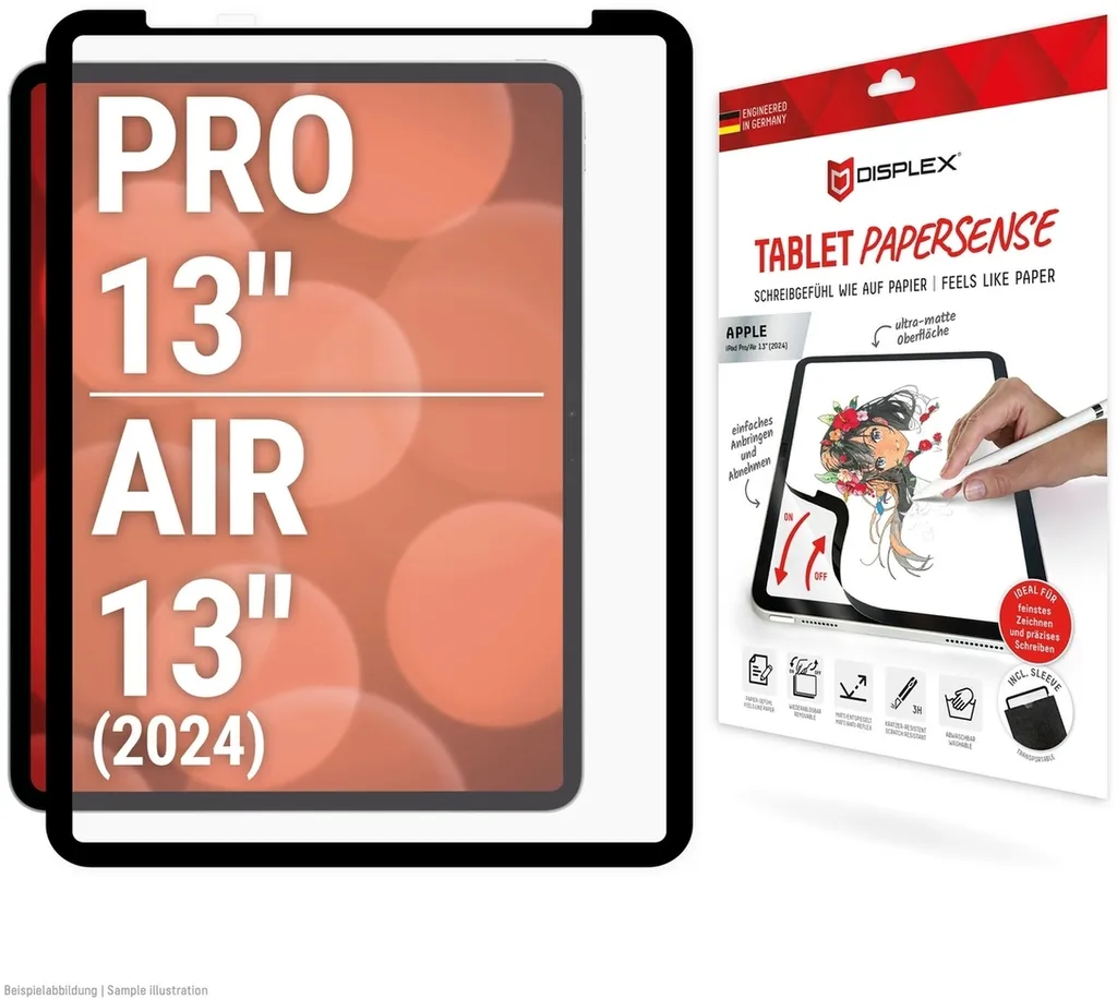 Écrire et Dessiner sur iPad Pro 13 2024 avec DISPLEX PaperSense Mat