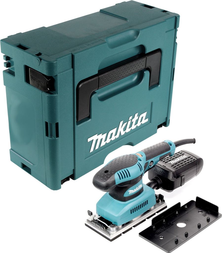 Makita BO3711J, Schwarz, Blau, 8000 RPM, 22000 RPM, 72 dB, Produktbild 
