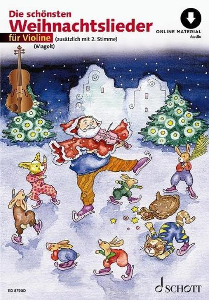 Die schönsten Weihnachtslieder für Violine/mit Online Image du produit 