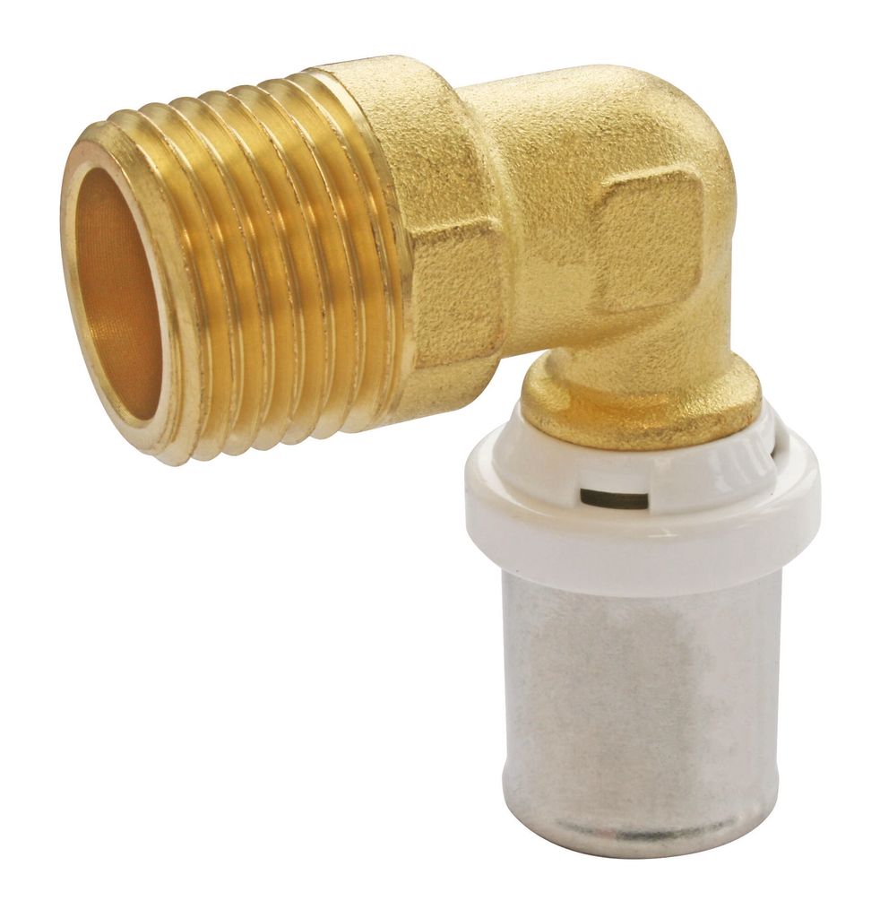 SOMATHERM FOR YOU - /5711-16-15 - Press-Winkelstück für Mehrschichtrohre Ø16 - M15/21 (1/2'') - Zum Anschluss eines Mehrschichtrohrs mit einem D...