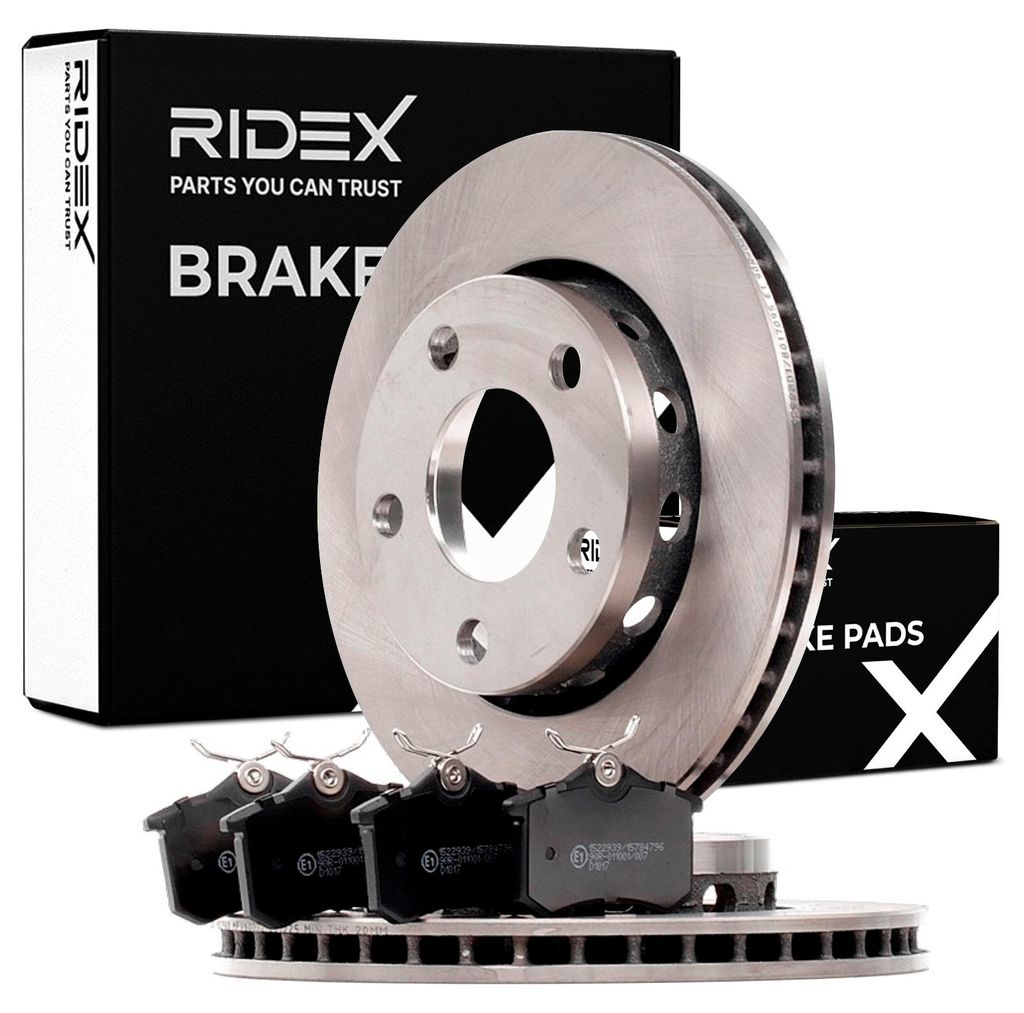 RIDEX Bremsenset Hinten Bremsscheiben Beläge Satz für VW PASSAT Variant (3B6) 256mm