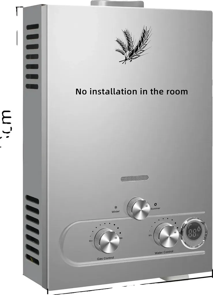 Chauffe-eau GPL 18L 36KW en Acier Inoxydable - Chauffage Instantané