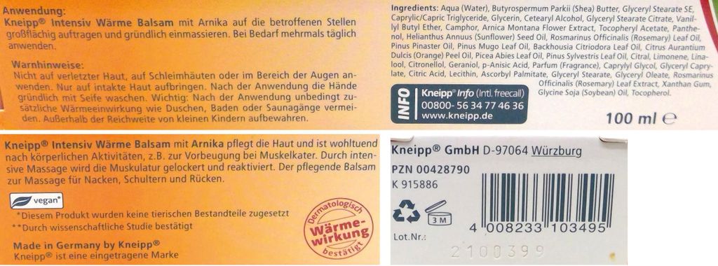 Hrejivý balzam s arnikou 100 g Obrázok produktu 