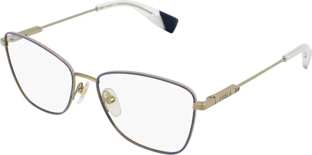 Montatura Furla VFU447 0KAW Donna - Occhiali da Vista Cat-Eye Chic