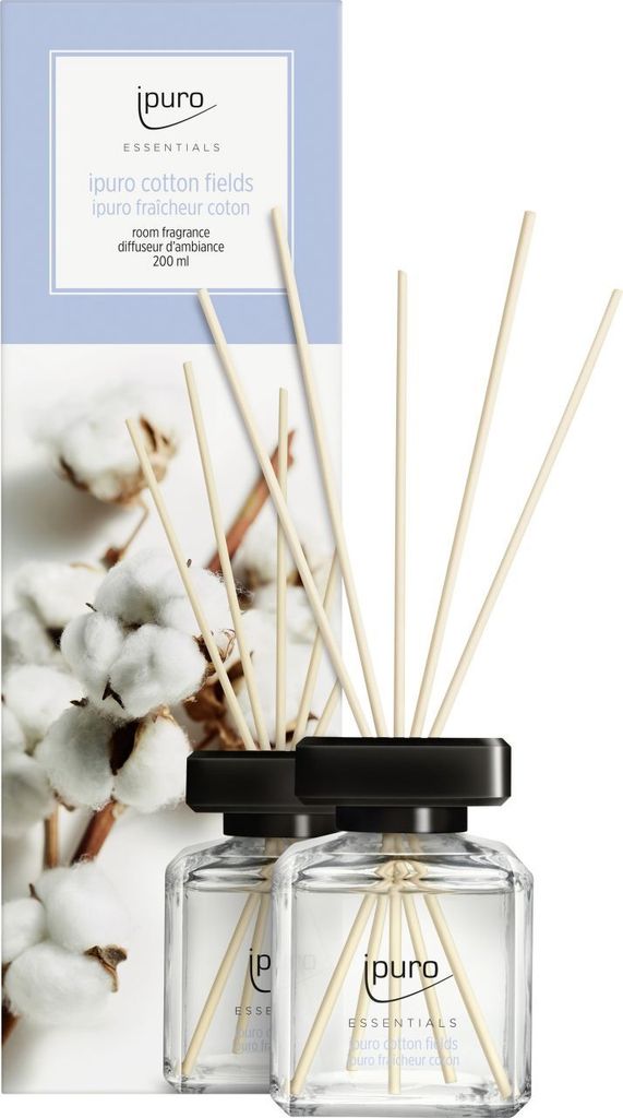 ipuro ESSENTIALS Baumwolle fields, Duftflasche, Produktbild 