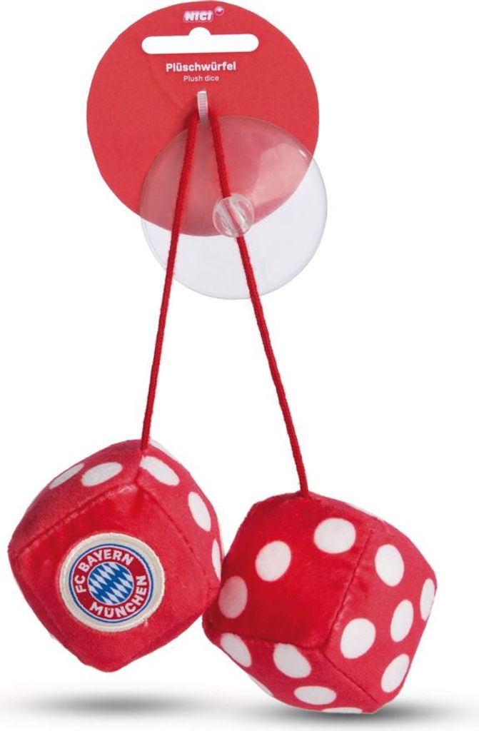 NICI Plüsch FC BAYERN MÜNCHEN Würfel 4x4cm, GRÜN Produktbild 