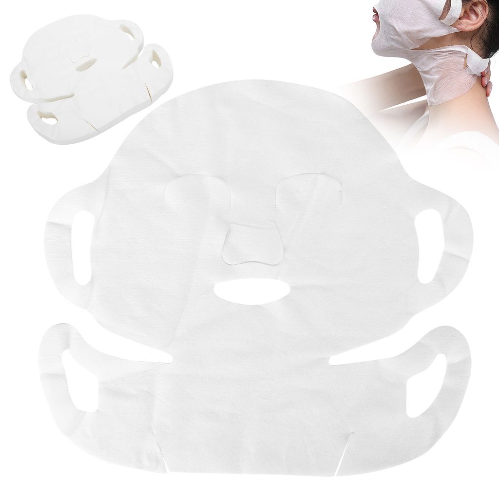 100 Stück Einweg-Gesichtsmasken aus Papier, DIY-Baumwolle, Hautpflege- und Feuchtigkeitszubehör