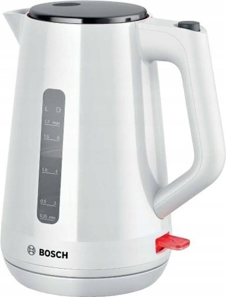 Bosch kabelloser elektrischer Wasserkocher TWK1M121 1.7L 2400W Weiß