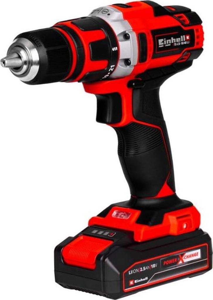 Akku-Bohrschrauber 18V Li-Ion, 40Nm, 2-Gang, LED, inkl. Produktbild 
