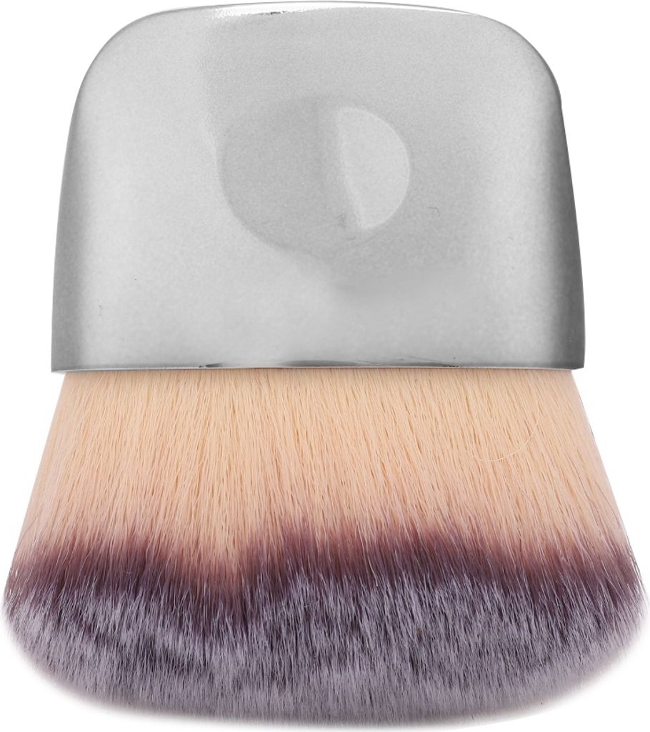 Mini-Multifunktions-Make-up-Pinsel, tragbar, weich, loses Puder, Rouge, Beauty-Tool, Silber