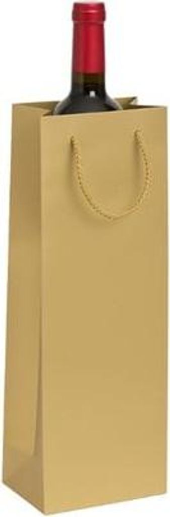 Laminierte Weintasche 125x85x360 Gold