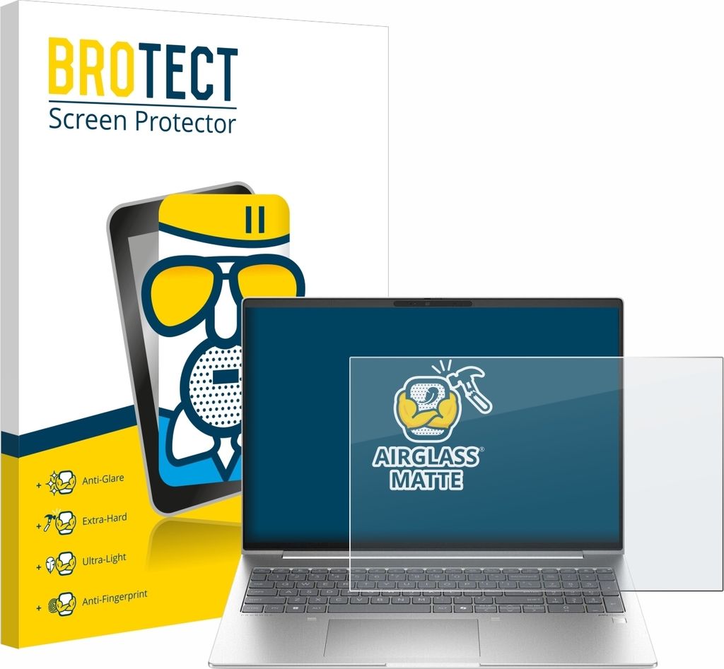 BROTECT Entspiegelungs Schutzglas für HP ProBook 460 G11 Schutzfolie Panzer Folie Glas Display Schutz matt