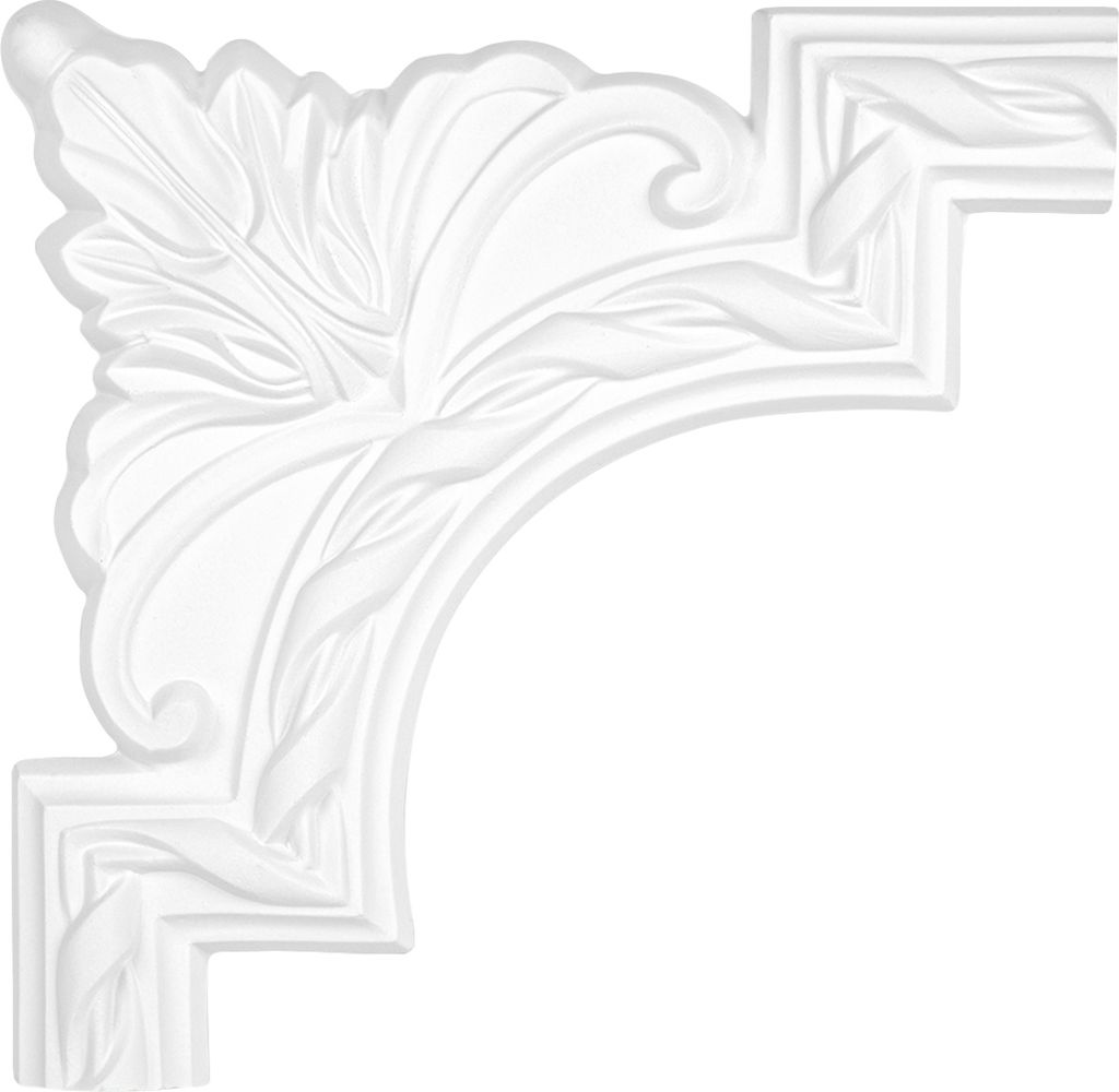 1 Segment | Segmentbogen zur Leiste AC204 | Stuck | Polyurethan| stoßfest | Perfect | AC204-11