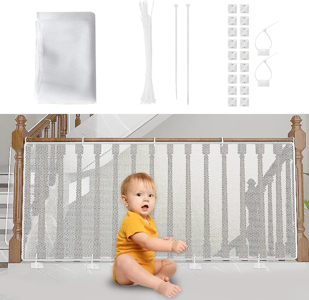Filet de sécurité pour protéger les enfants sur balcon et escalier