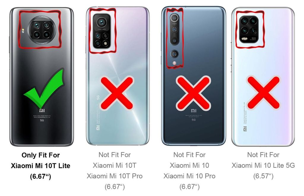 Handyhülle Für Xiaomi Mi 10T Lite – Carbon-Look, Schwarz, Stoßfest Mit Erhöhtem Rand Für Display-Schutz