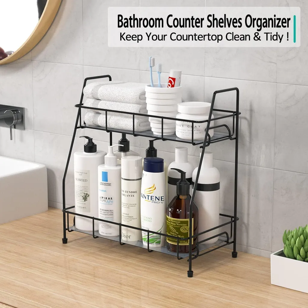 Scaffale Portaspezie 2 Piani Metallo Antiruggine - Organizer Professionale - 4