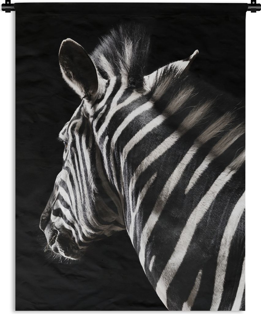 MuchoWow Wandteppich Wandbehang Zebra - Wilde Tiere - Muster 150x200 cm Tapisserie Dekoration Wandtuch - Wandaufhängung - Moderner