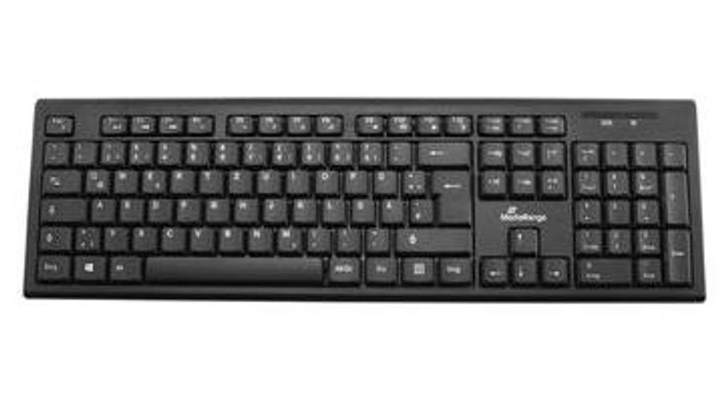 MediaRange Tastatur Wireless schwarz QWERTY GR