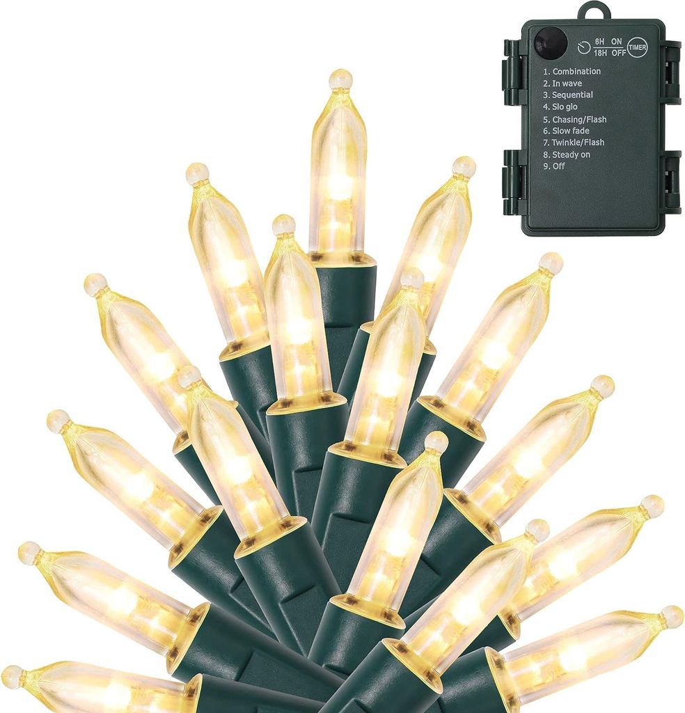 5M LED Lichterkette Batterie Weihnachtsbaum Lichterkette Produktbild 